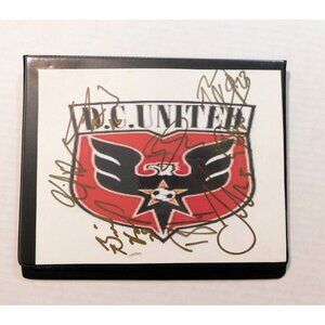 DC United Soccer Team Autographed Collectors Card Album 10 Upper Deck Cards